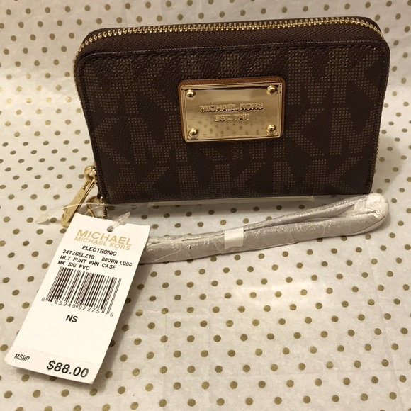 Michael Kors Signature Electronic Multifunction Phone Case/Wristlet /Wallet. NWT - Picture 10 of 10